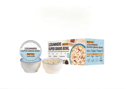 Ready-To-Eat Oats Super Grains & Milk 8.89 oz * 6 Bowls