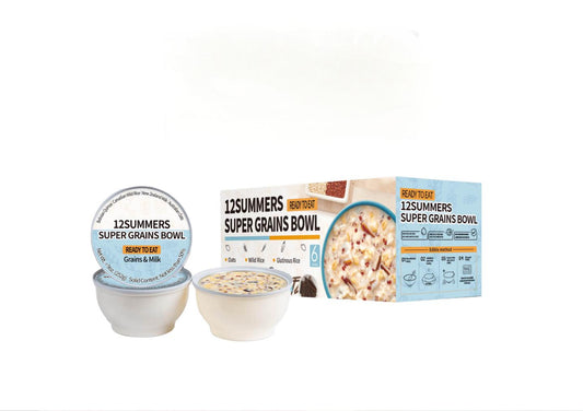 Ready-To-Eat Oats Super Grains & Milk 8.89 oz * 6 Bowls